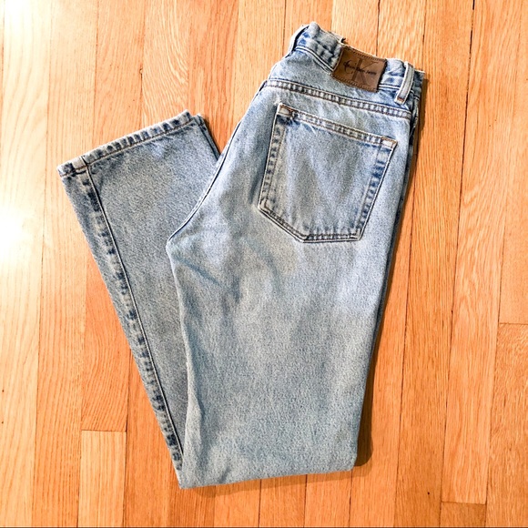 Vintage 1990’s High-Waisted Light Wash Denim Jeans - Picture 1 of 10